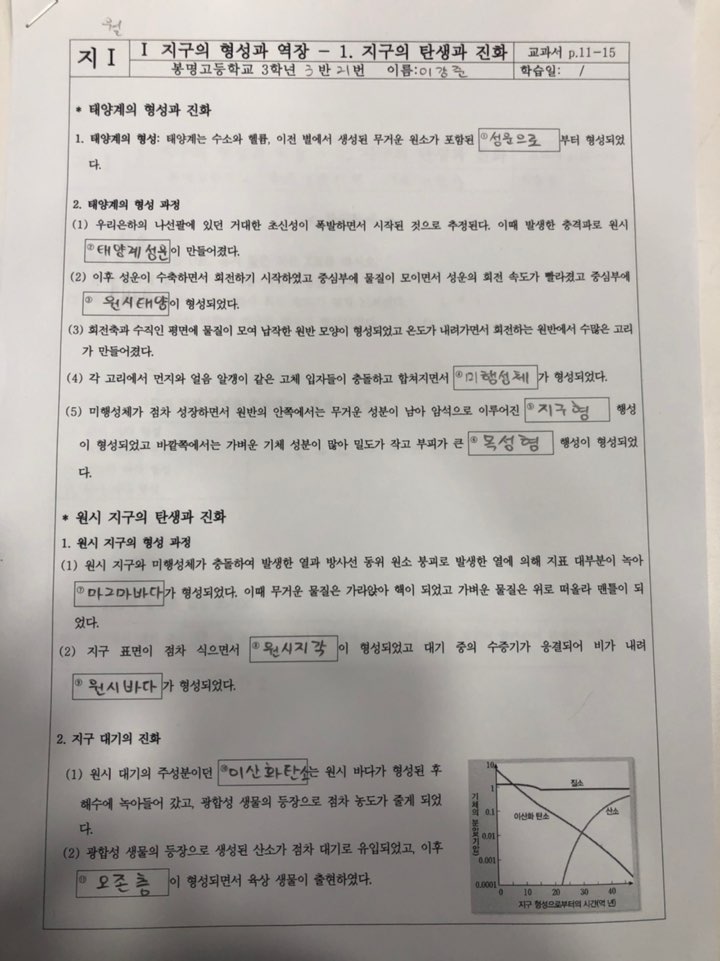 강준 지구과학 과제1