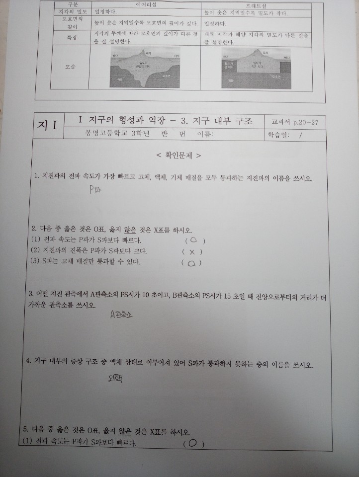 지구과학 과제3